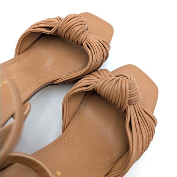 Tommy Hilfiger Sarifina Knot Block Heel Sandals Women's Brown Size US9.5M EU40 - Picture 13 of 14